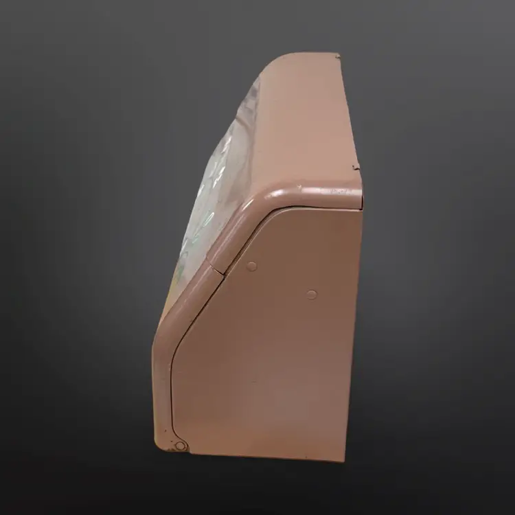 Vintage Ransburg Brown Enamelware Rooster Wax Paper/Paper Towels Dispenser c1950s USA