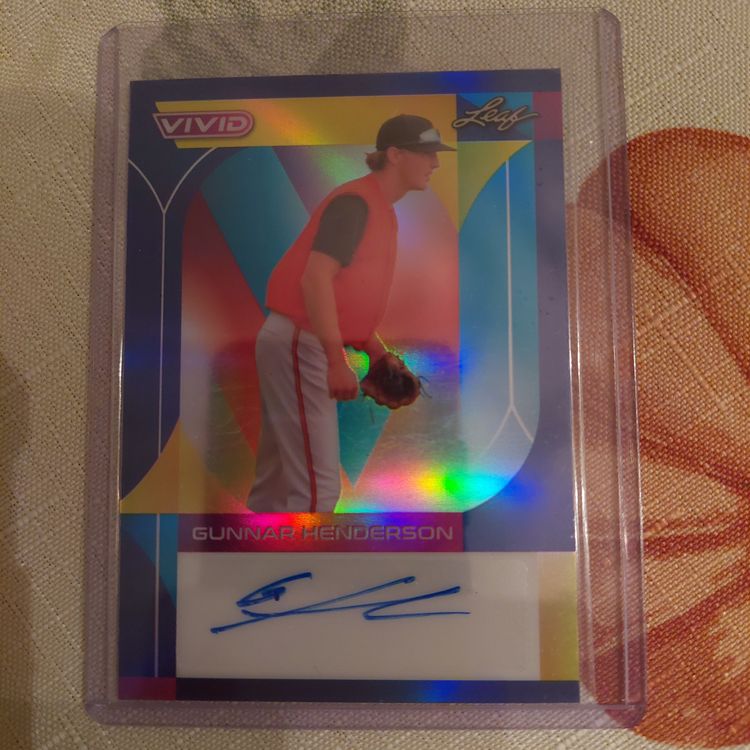 Lot of 60 Baseball minor league / college cards. Gunnar Henderson auto +. Letter H.