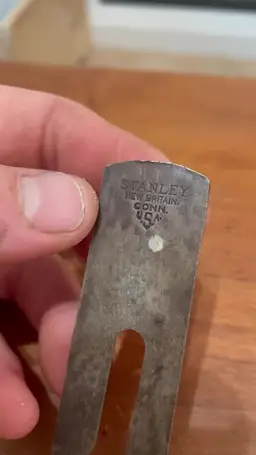 Stanley V Logo no78 Rabbet Plane Blade