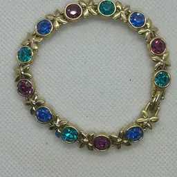 Glass Multicolor Tennis Bracelet