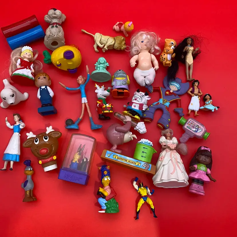 Mixed Lot of Vintage 1980's & 1990's Toys, Figures & PVC - 30 Pieces!