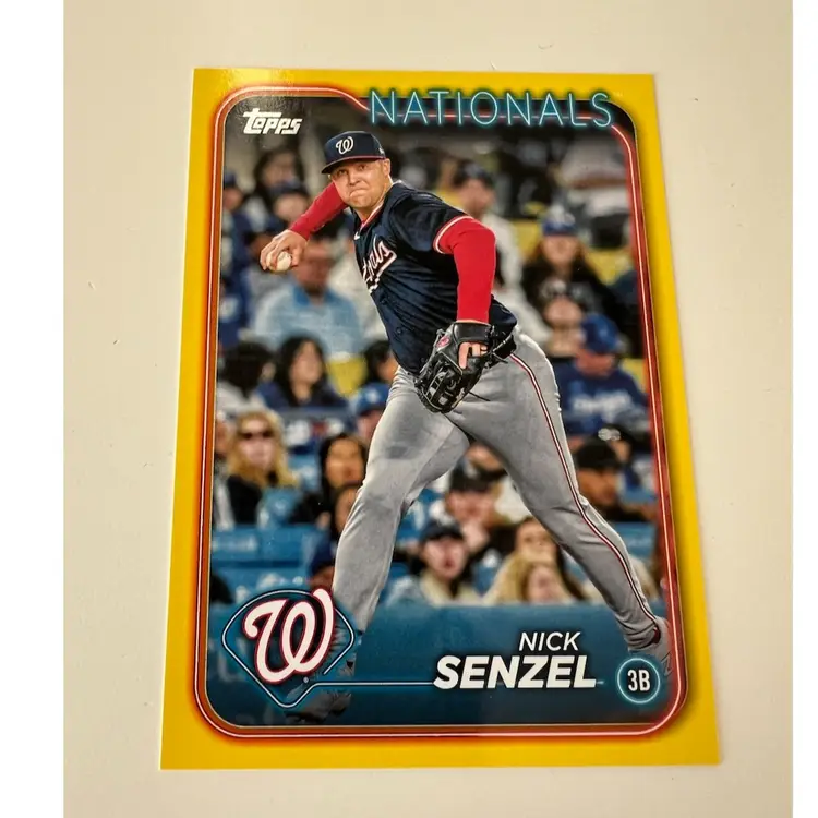 Nick Senzel Yellow Border Washington Nationals