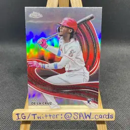 Elly De La Cruz 2024 Topps Chrome Strokes Cincinnati Reds