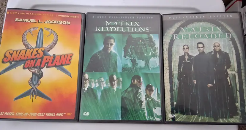 Matrix Trilogy & Snakes on a Plane DVD Collection