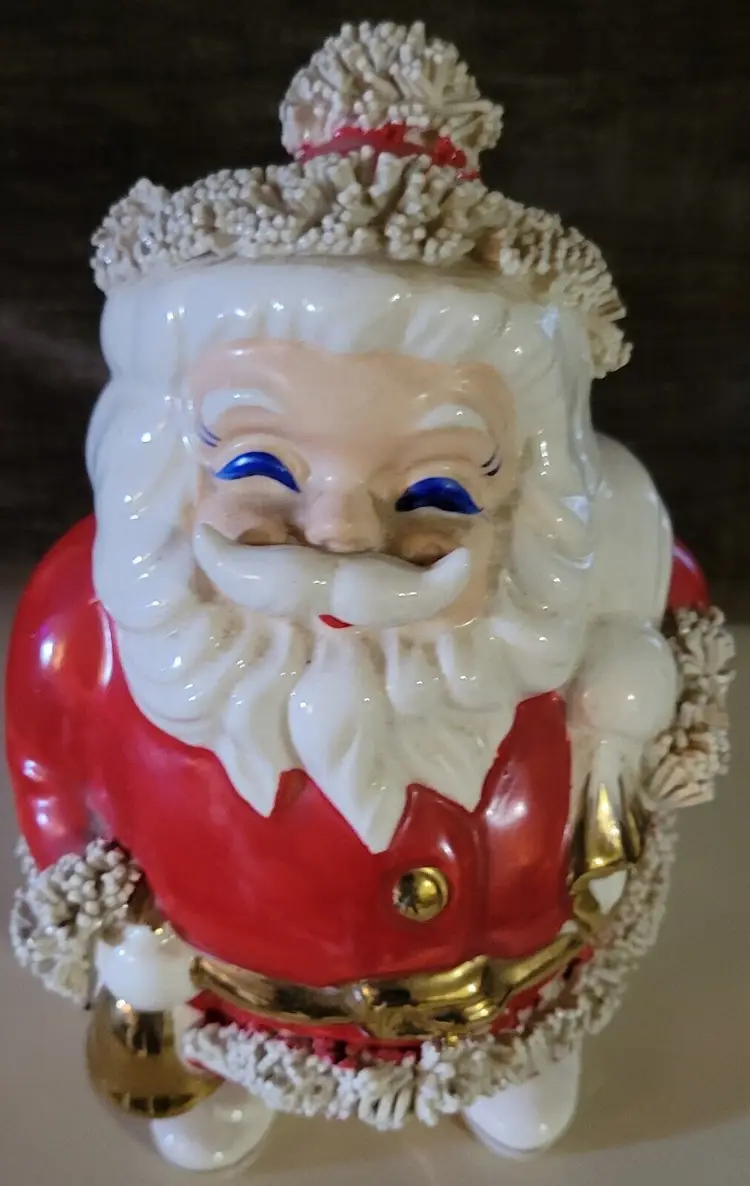 Vintage Napco Spaghetti Santa Bank 1950’s