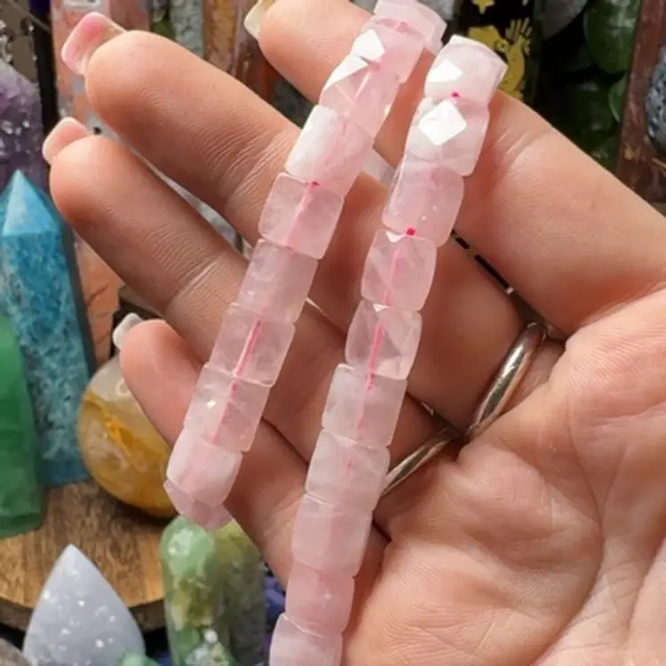 Rose Faceted Square Bracelet