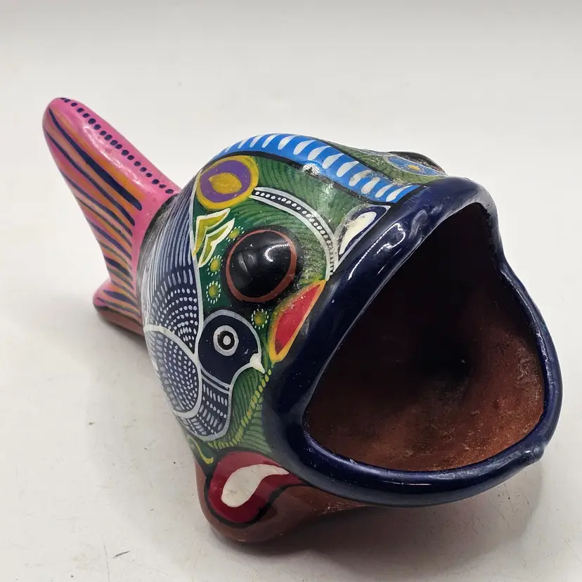 Talevera fish sponge holder trinkets Succulents