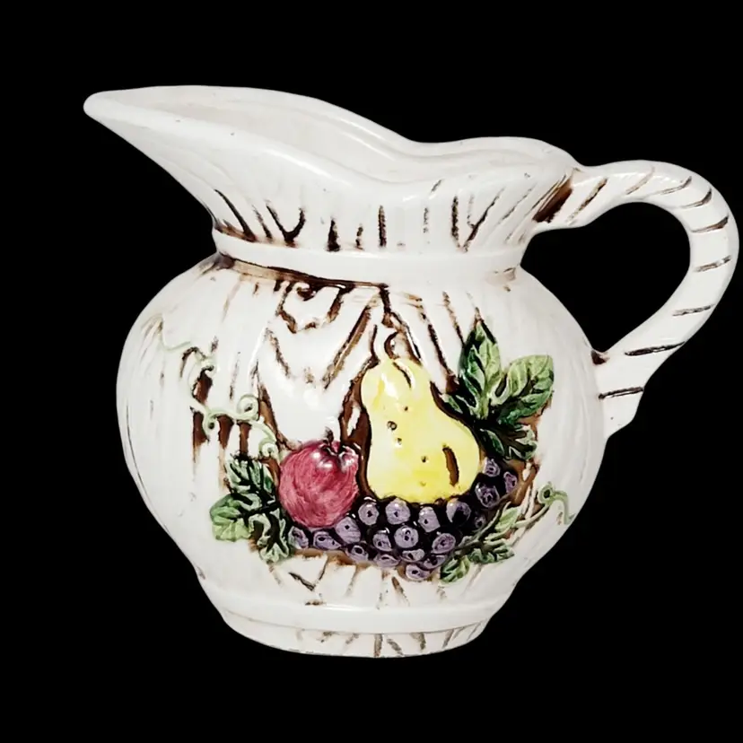 Vintage 1964 Relpo Planter Samson Import Co 5560 White With Fruit Scene