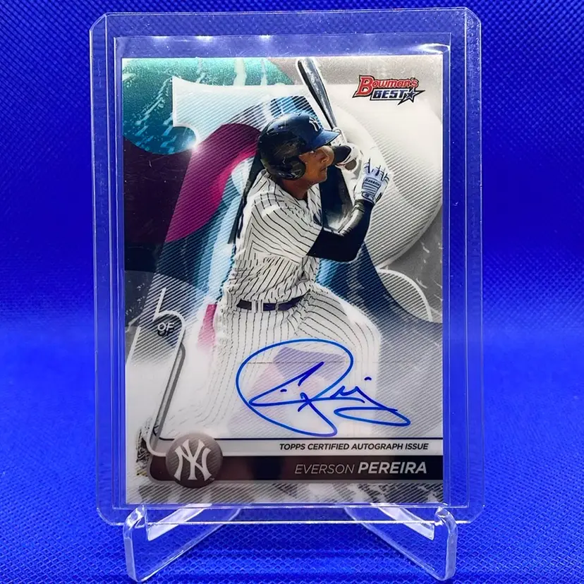 2020 Bowman’s Best Of 2020 Auto Everson Pereira New York Yankees