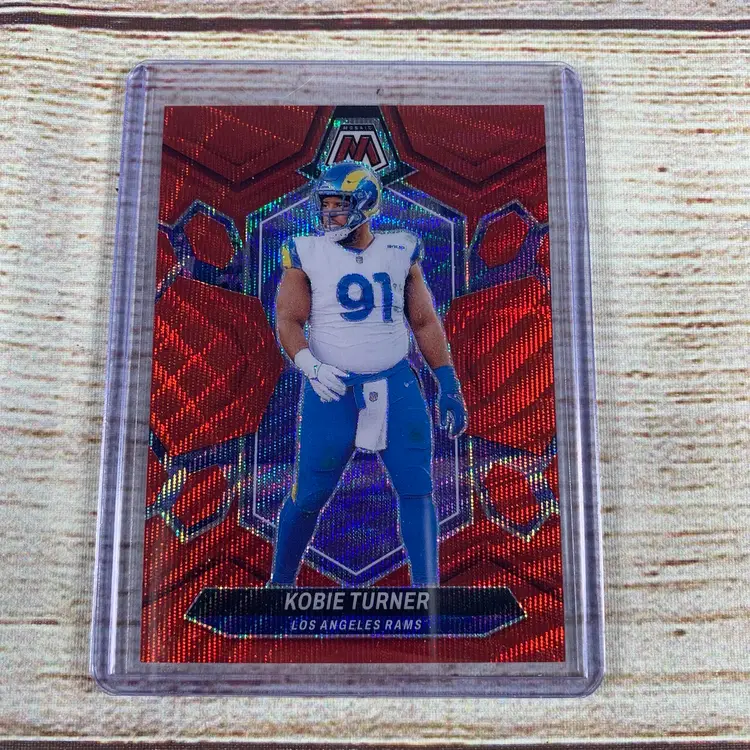 2024 Panini Mosaic Kobie Turner Red Wave Prizm /9 Rams