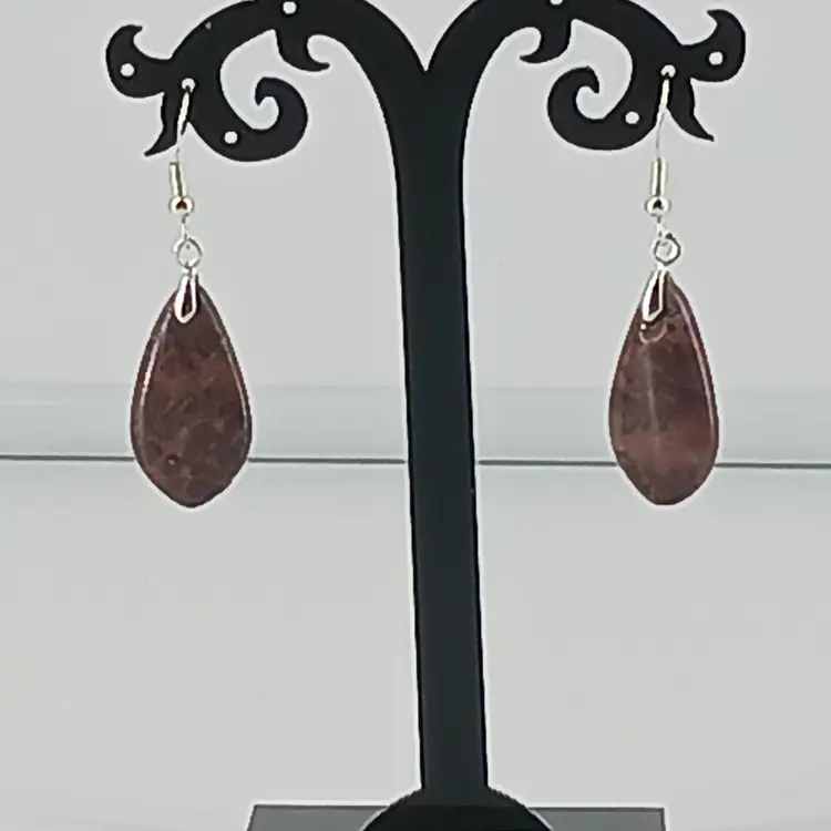 Red Chohue Jasper Earrings