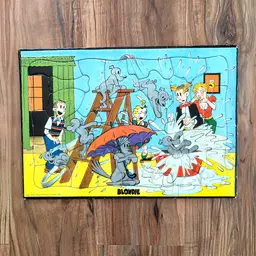 Blondie and Dagwood Water Fun Tray Puzzle King Features Syndicate, Inc. Vtg