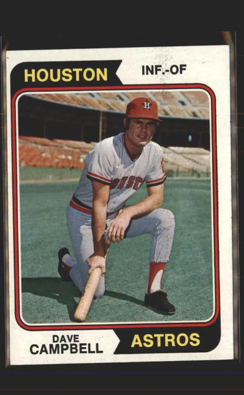 1974 Topps #556 Dave Campbell - (pk5) - Houston Astros