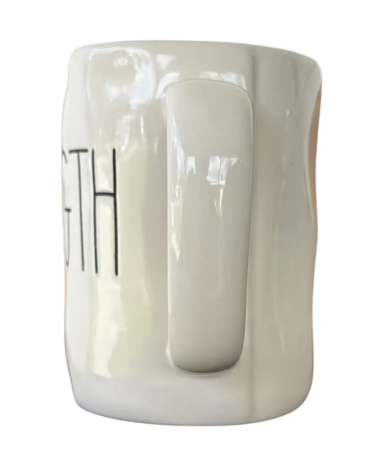 Rae Dunn Mug “Strength” White Coffee Tea Mug Cup