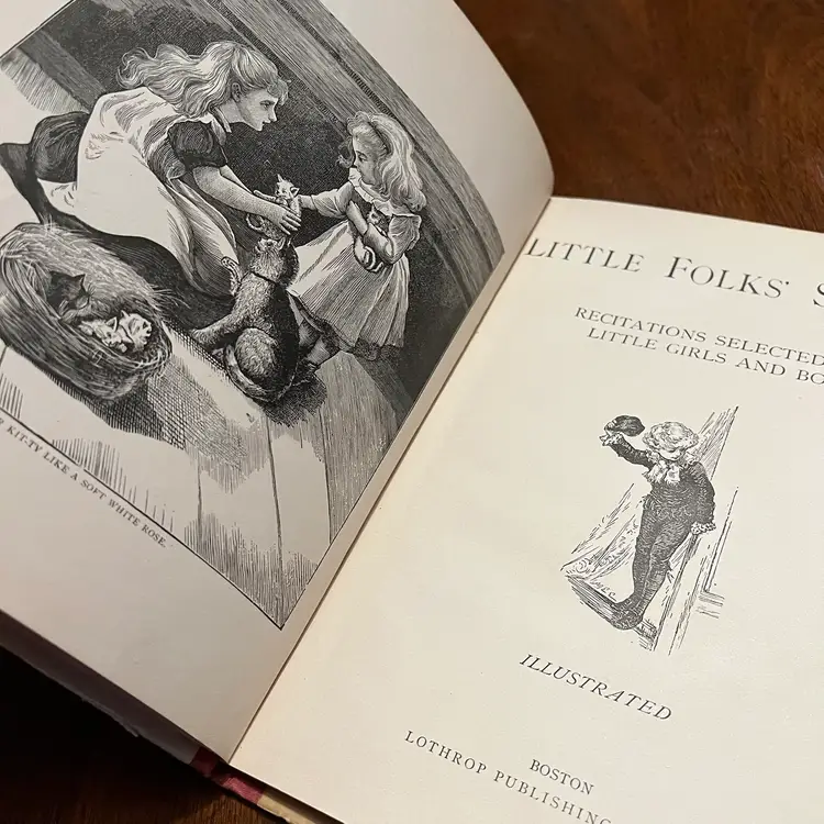 ANTIQUE Little Folks Speaker Book