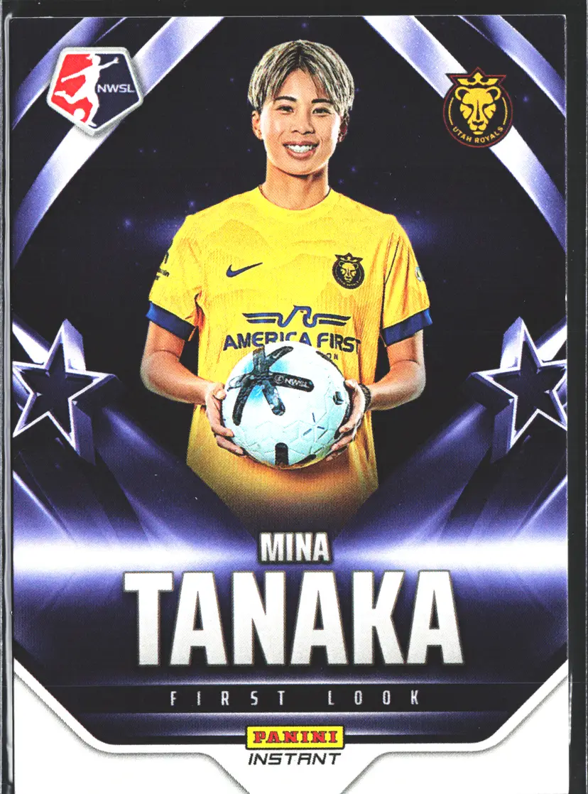 Mina Tanaka Soccer Card Limited Edition NWSL First Look 1st Panini Card - Only 169 Made! Utah Royals FC