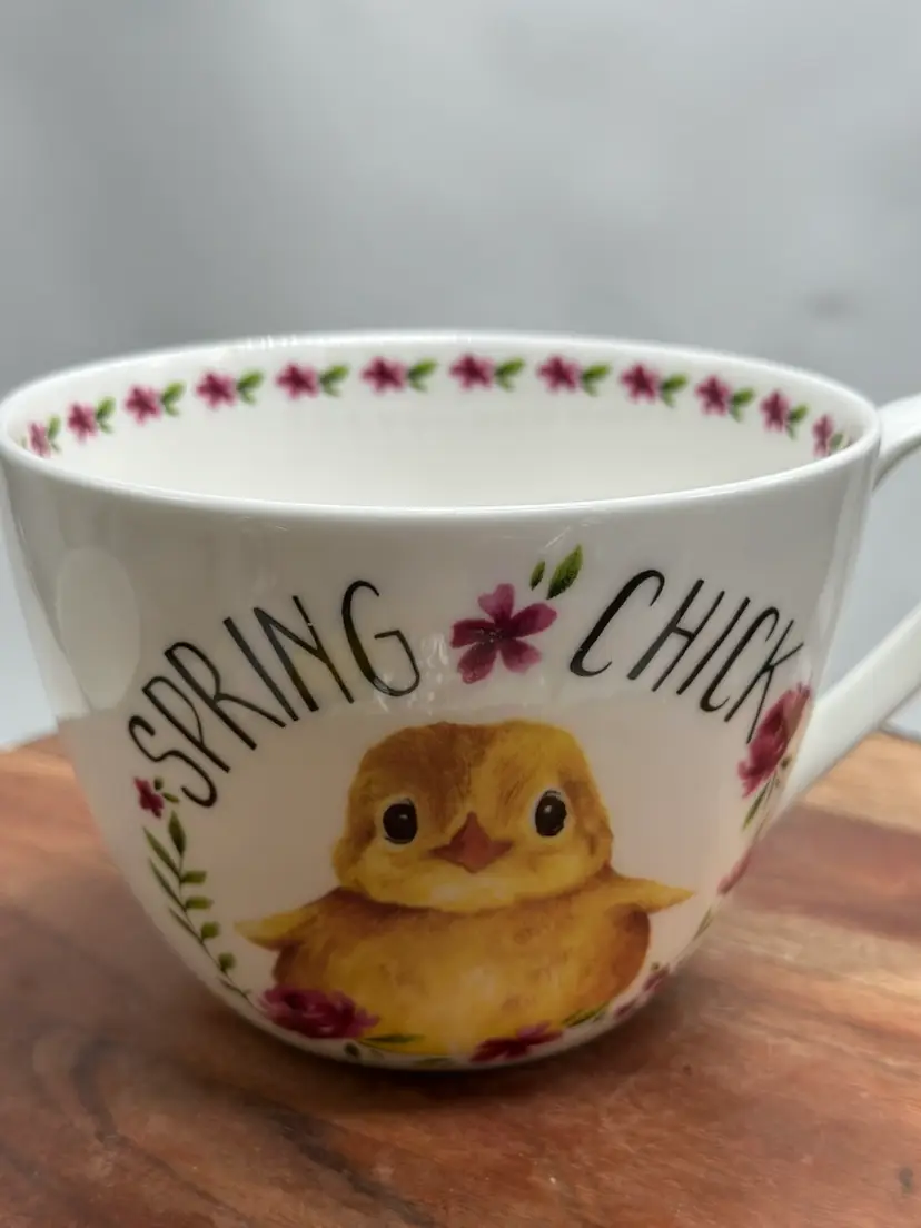 Portobello By Design England Easter Coffee Mug Cup “ Spring Chick “ Chirp