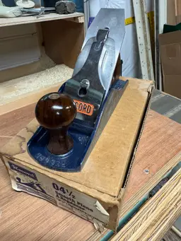 Record 4-1/2 smoothing plane with original box