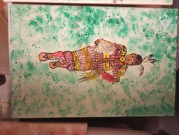 Jingle Dancer Ceramic tile