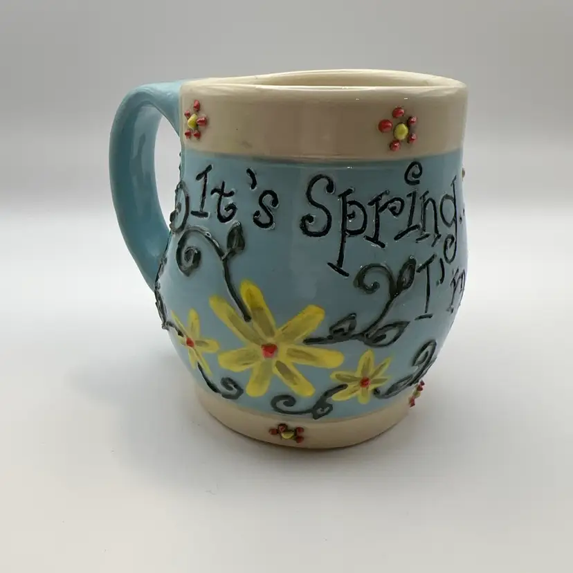 Handmade Whimsical Artisan Pottery Mug