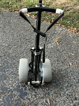 #01 Titleist Stowaway Plus 2 Wheel Folding Pull Push GOLF Bag Cart Aluminum Frame
