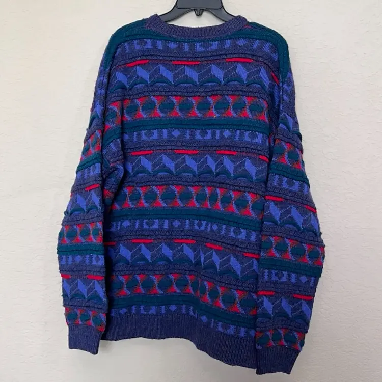 Vintage Genoa Design Pullover Sweater