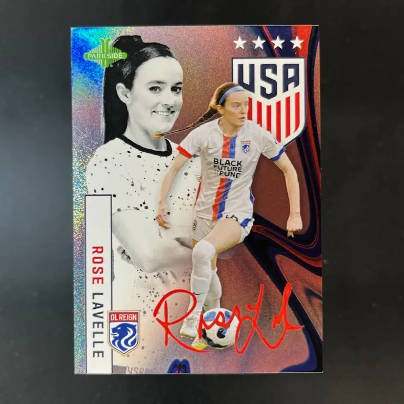 Rose Lavelle 2023 Parkside One Nation One Team Red /25 USWNT Soccer Card