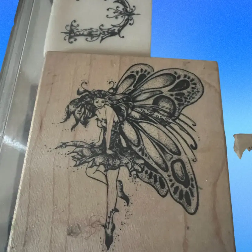 Set Of 4 Stamps, One With A Fairy, Like New Never Used Condition See Pictures