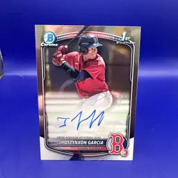 Jhostynxon García 2025 Bowman Chrome 1st Auto Boston Red Sox