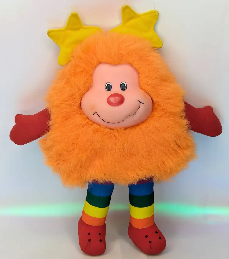 Rainbow Brite Sprite Plush 0.J. Orange 12" stuffed animal Mattel Hallmark 1983 Vintage 80s Retro toys nostalgic gift