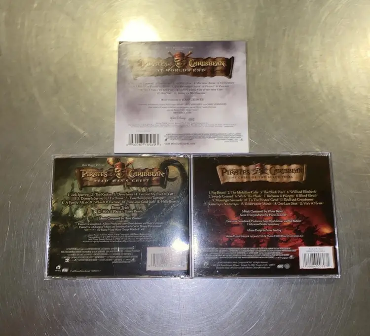Lot Of 3 Pirate Of The Carabian CDs