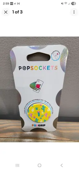 Pop Socket Phone Grip & Stand Yellow Cactus Flowers Vibrant lot of 10