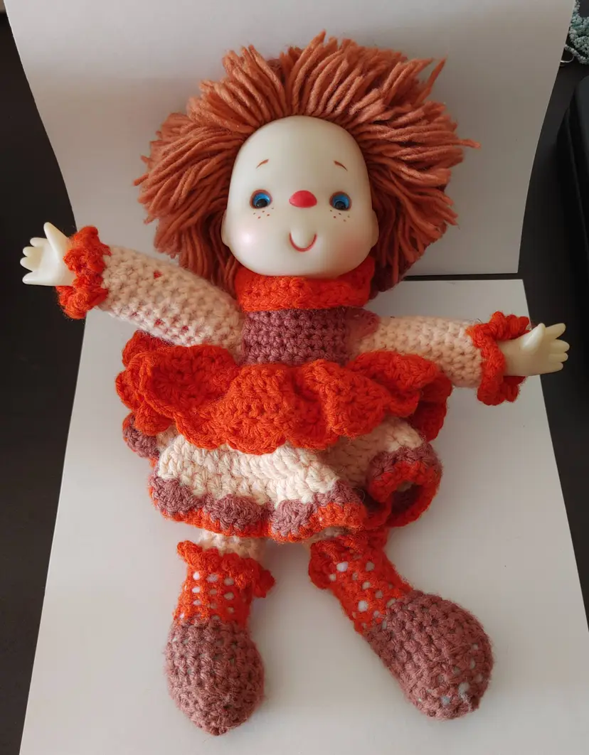 Vintage Crochet Strawberry Shortcake doll