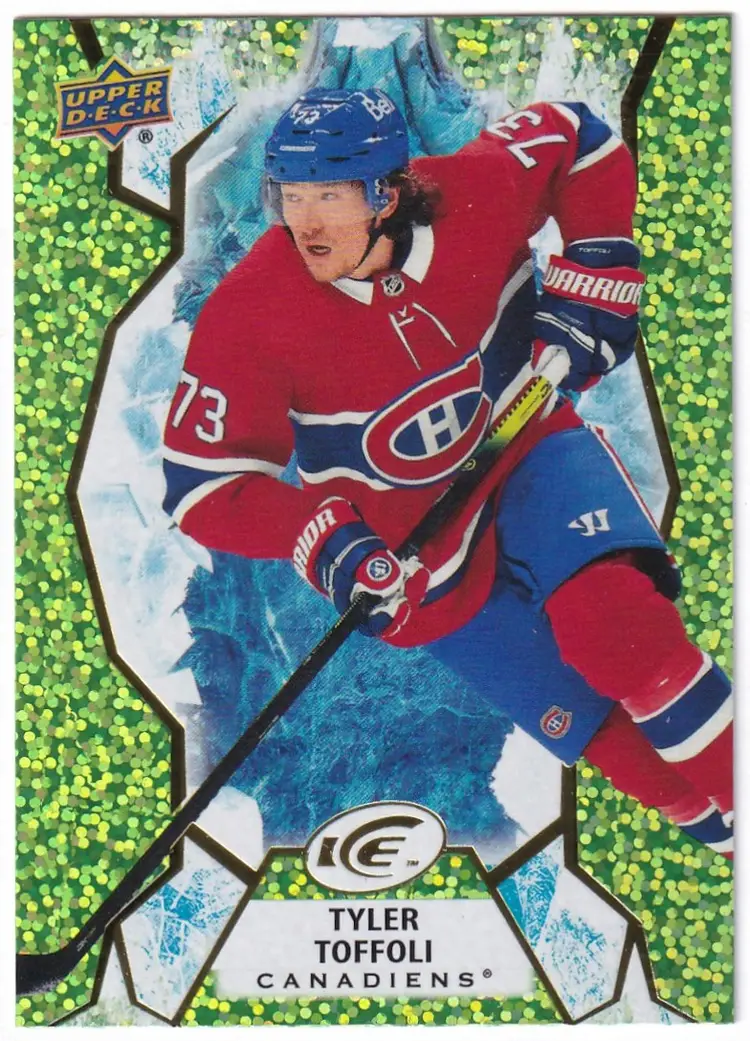 2021-22 Upper Deck Ice Green #11 Tyler Toffoli Montreal Canadiens Hockey Card