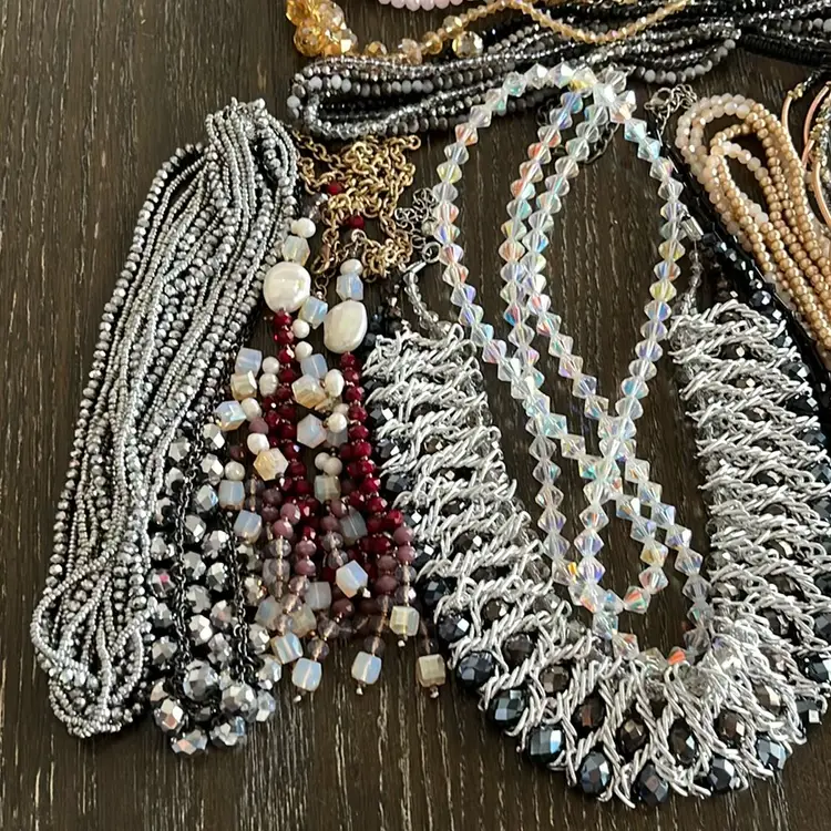 Large Lot of Crystal Jewelry 16 Pieces