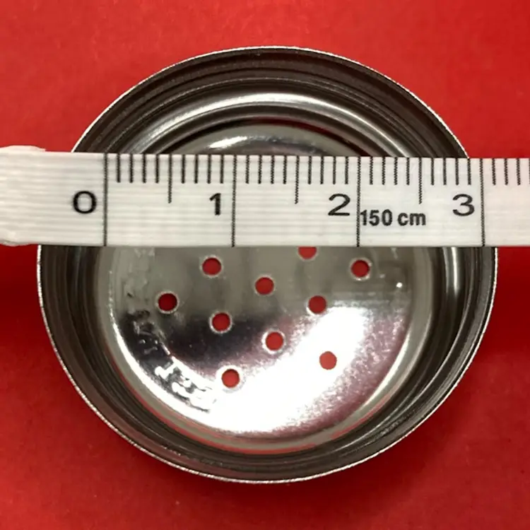 Mushroom top stainless steel replacement salt & pepper shaker topers, Set Of 2