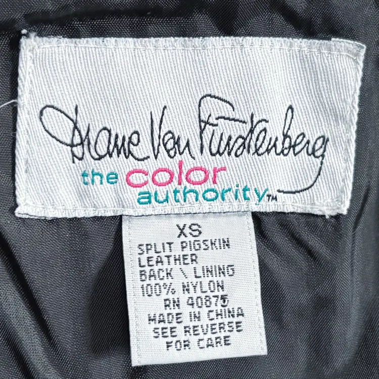 Vintage Diane Von Furstenberg Purple Leather Vest Sz XS Yallternative Whimsigoth