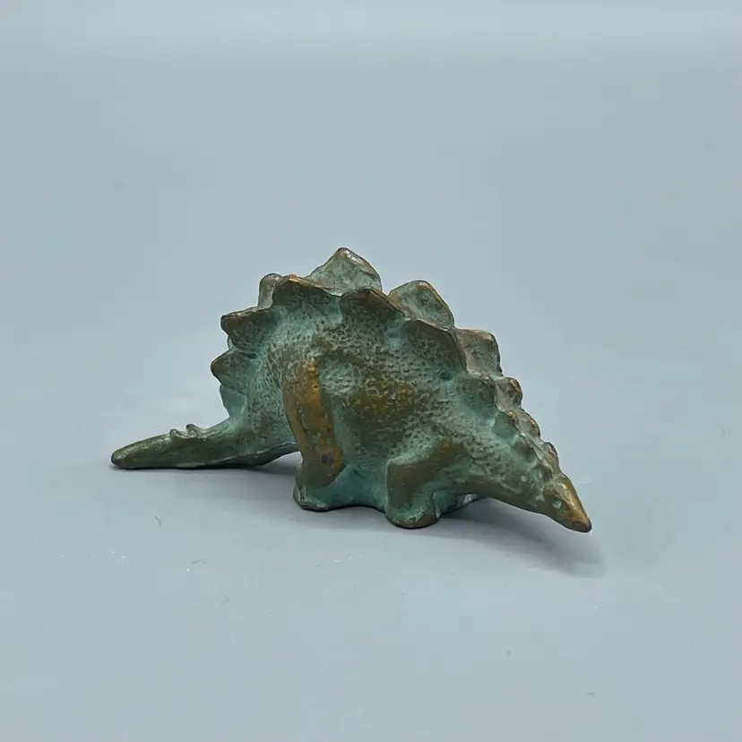 Miniature Metal Stegosaurus Dinosaur Figurine Mini