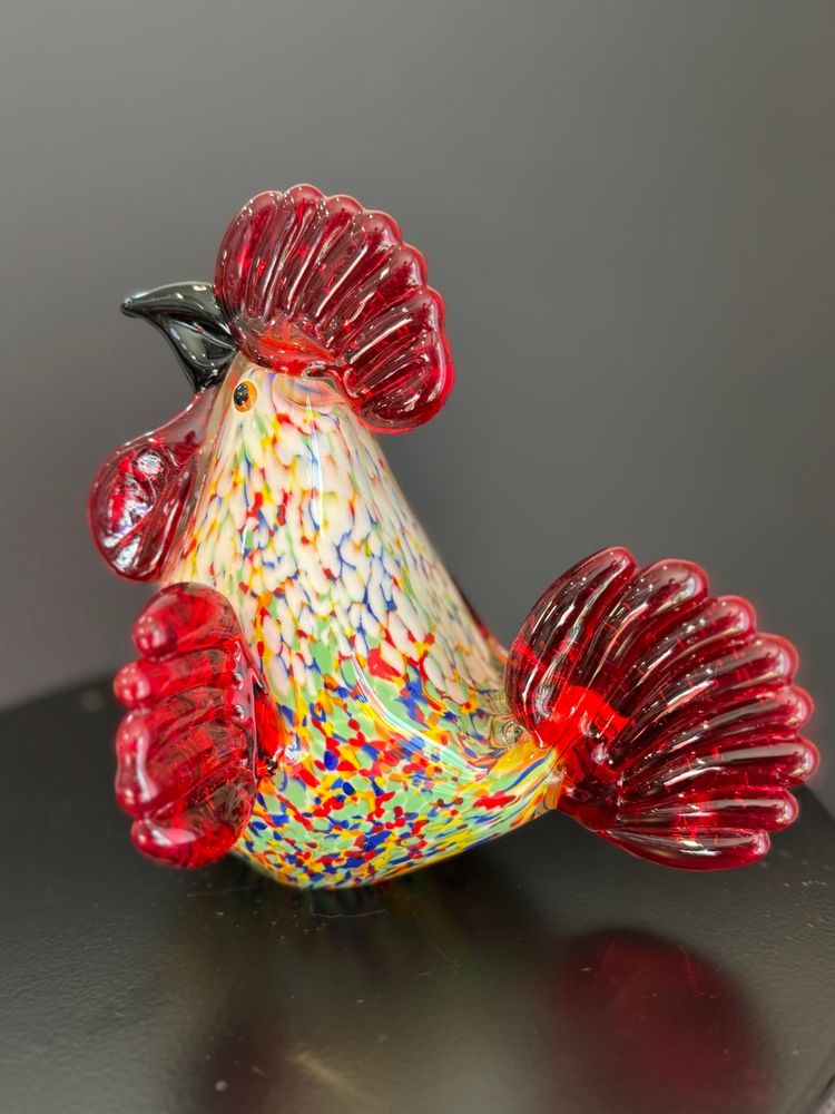 Confetti Glass Chicken 🐓