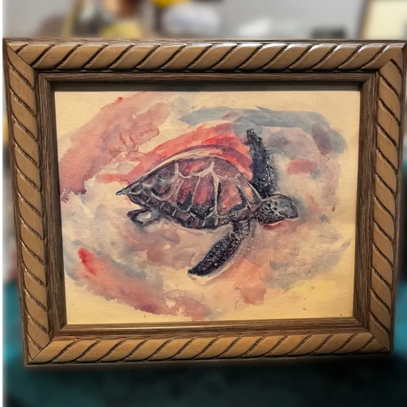 04-My Art-8x 10 “Find Your Mana” Framed Water Color