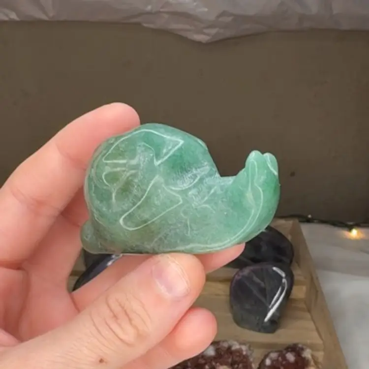 Green Aventurine Snail