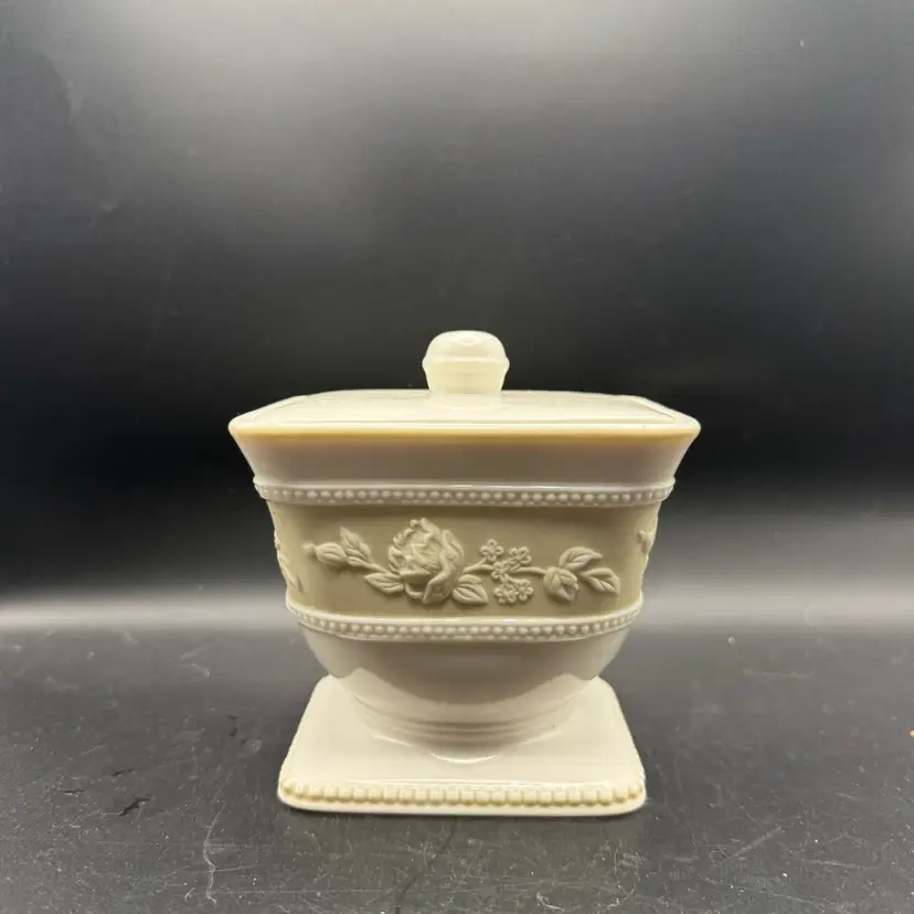 Canterbury Porcelain Floral Vanity Jar