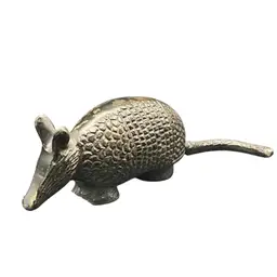 Metal Armadillo Paperweight Figurine Vintage Animal Southwestern Home Decor
