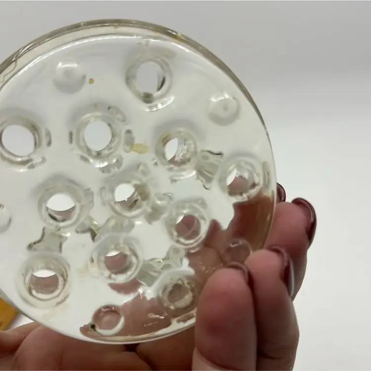 Glowy Glass Flower Frog