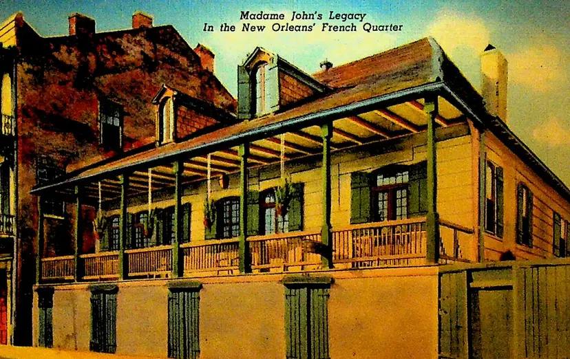 Madame John's Legacy in New Orleans French Quarter Unused Postcard