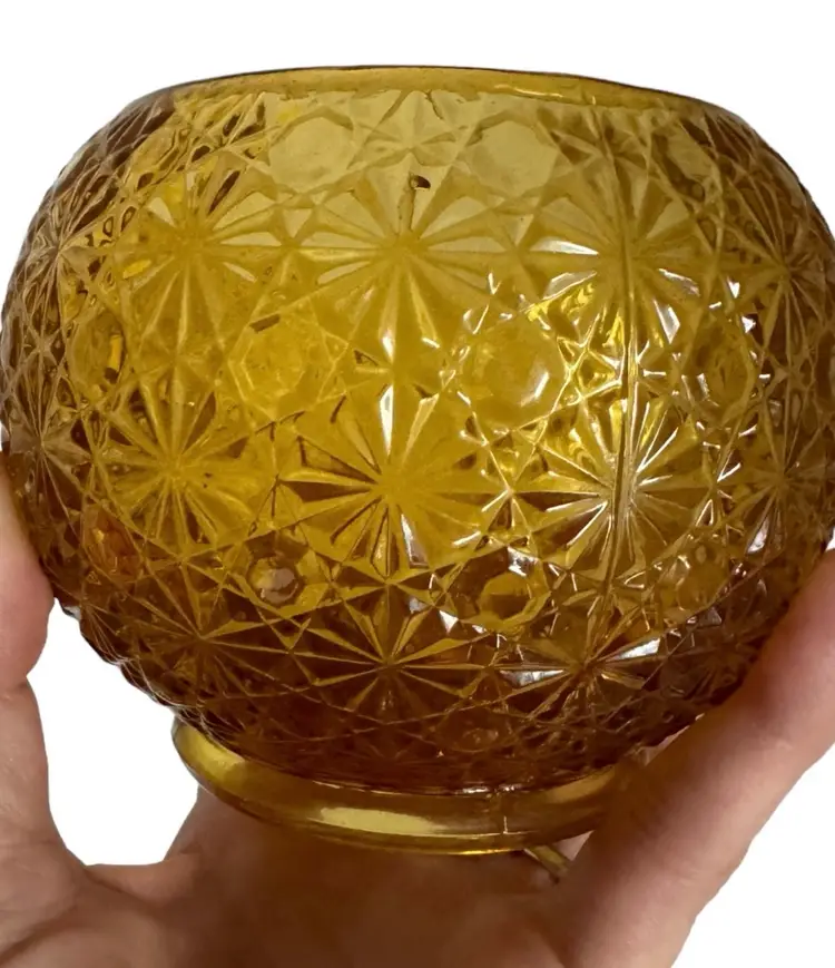 daisy and button rose bowl/vase/candle holder