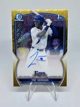 2023 1st Bowman Draft Chrome Gold Shimmer Refractor /50  PSA 10