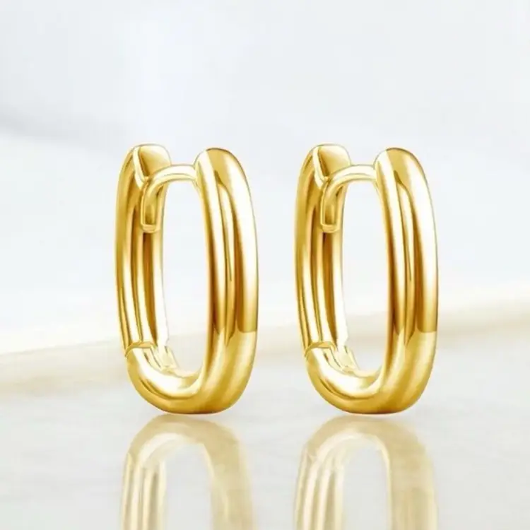 18K Gold Plated 925 Sterling Silver Earrings