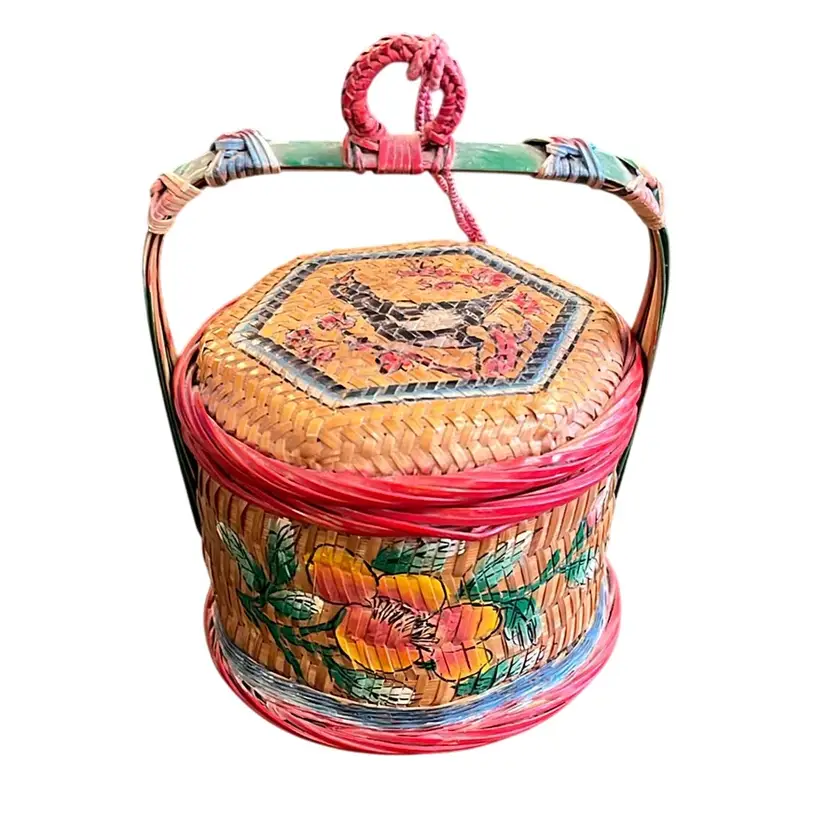 Small Vintage Asian Wedding Basket