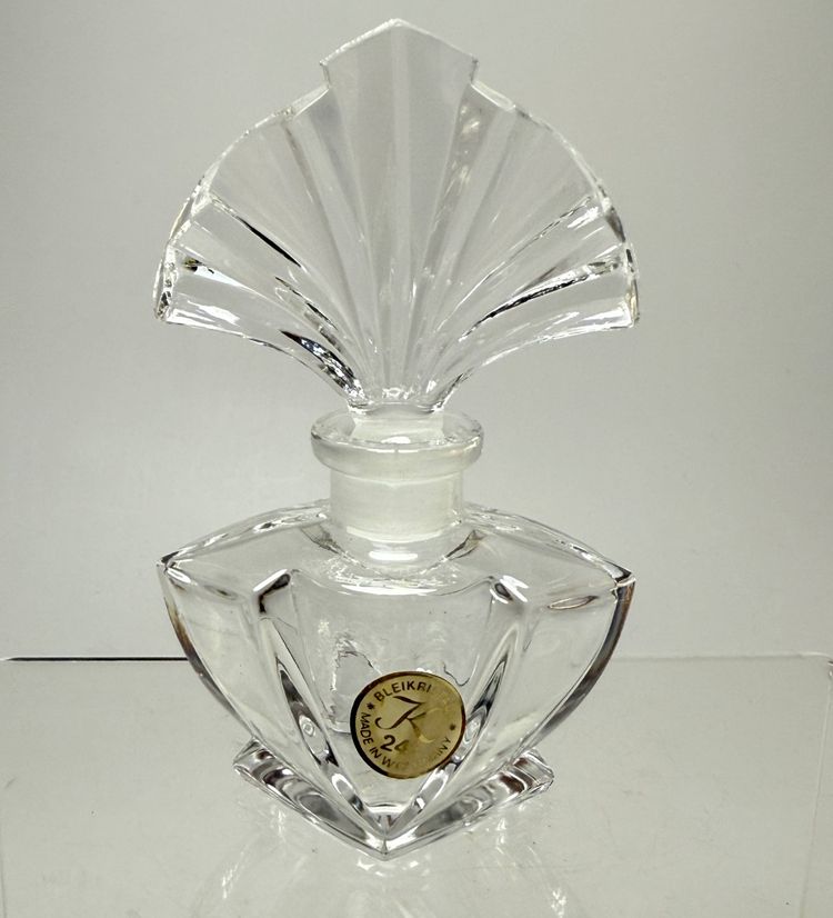 Vintage Art Deco Crystal Perfume Bottle Made in West Germany